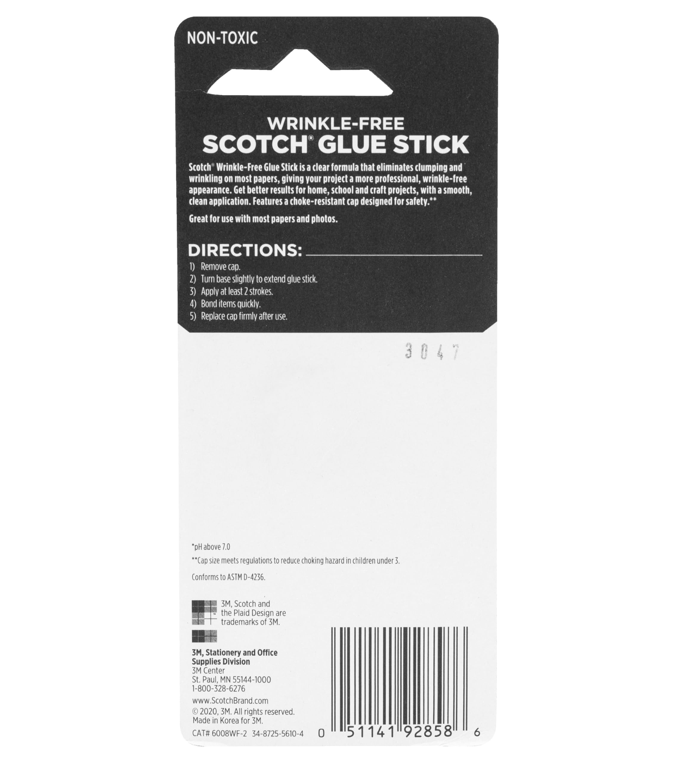 Scotch Wrinkle-Free Glue Sticks, 2 Pack, .27 oz Each