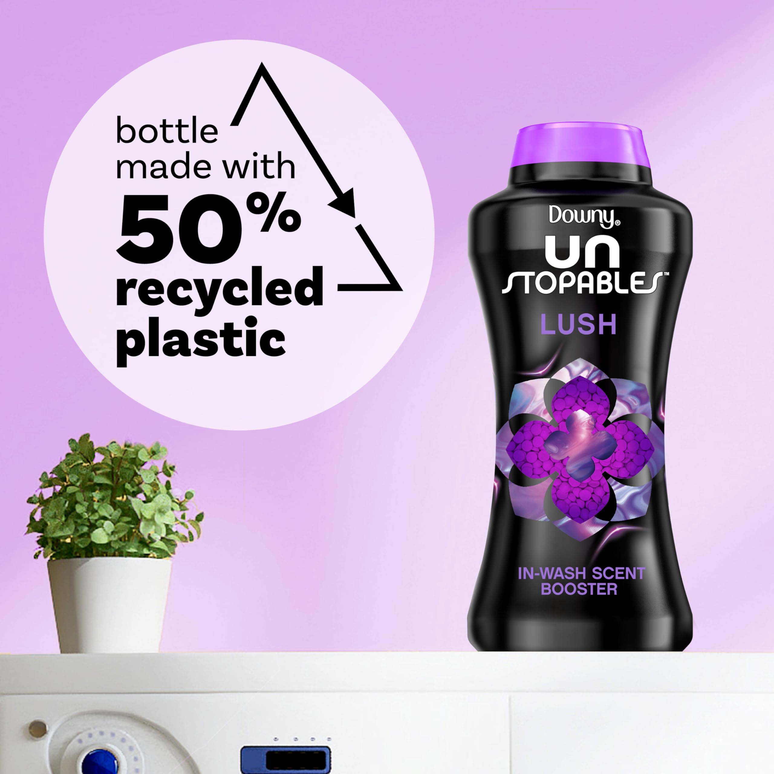 Downy Unstopables In-Wash Laundry Scent Booster Beads, Lush, 30.1 oz