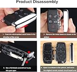Heart Horse 5 Button Key Shell Case for Land Rover Range Rover Evoque LR4 view 5