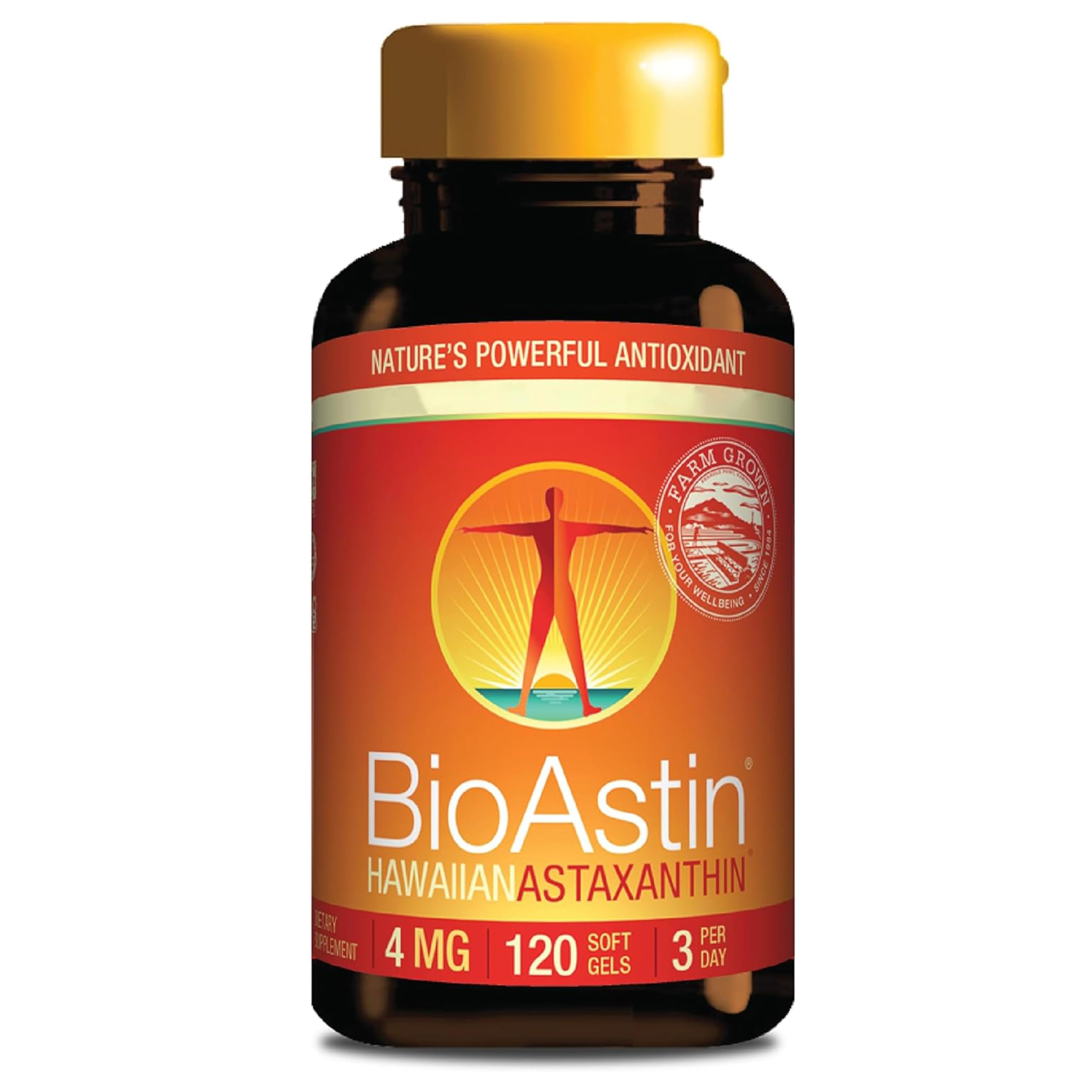 Nutrex Hawaii BioAstin Astaxanthin 4 mg Softgels – Natural Astaxanthin Formula with Vitamin E, 120 softgels, one Capsule Every Day