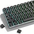dagaladoo Black keycap Set,Shine Through keycaps 60 75 Percent, Japanese Style PBT Key caps,Double Shot Custom keycaps,Cherry Profile Keyboard caps for Mechanical Keyboards(only keycap)