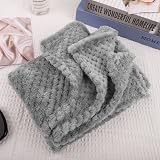 Medo Small Blanket Flannel Fuzzy Washable Pet Bed Cover 45x65cm Khaki view 2