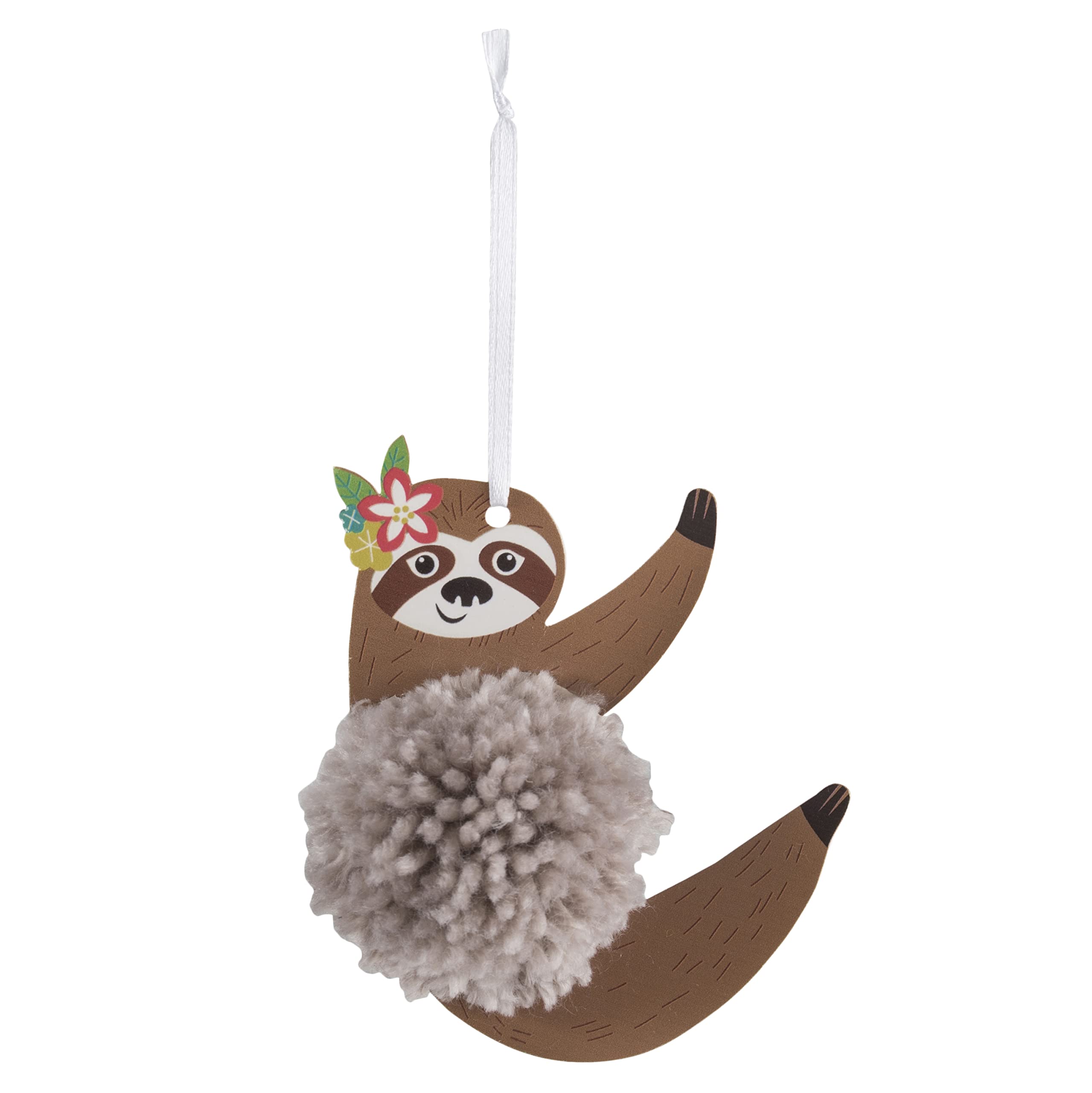 Trimits Pom Pom Decoration Kits, 10.5 x 10.5cm, Sloth