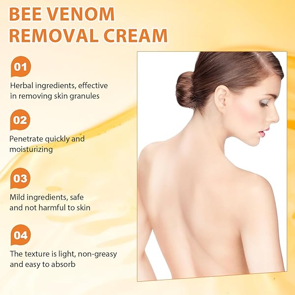 KLIFE BEE VENOM REMOVAL CREAM, 2024 NEW BEE VENOM CREAM, NATURAL BEE VENOM CREAM, PROFESSIONAL BEE VENOM CREAM FOR ALL SKIN TYPES(2PCS)
