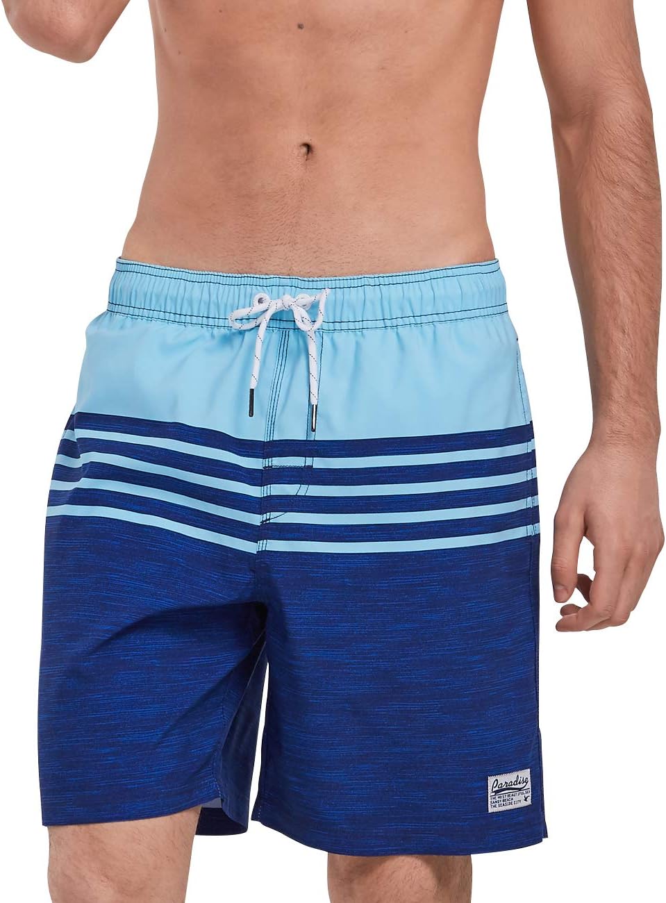 Men's Swimming Shorts Swim Trunks with Mesh Lined Drawstring Waistband Surfing Shorts