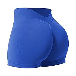 YEOREO Workout Scrunch Shorts Women V Back Gym Butt
