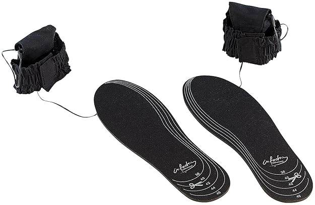 infactory Heizsohlen: Beheizbare Schuheinlagen BS-20.B, Universalgröße (Heizeinlagen Schuhe)