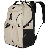 SwissGear 1900 Mini ScanSmart 16-Inch Backpack, Fits Up to 13-Inch Laptop, RFID Protection &amp; ScanSmart TSA-Friendly Compartment, Oatmeal