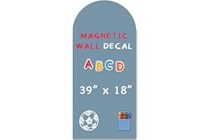 YOUNGJQ Magnetic Arch Wall Decal, 17.3" x 39"（44x100cm） Matte Finish Chalkboard for Wall,Magnetic Board for Playroom Home(Cel