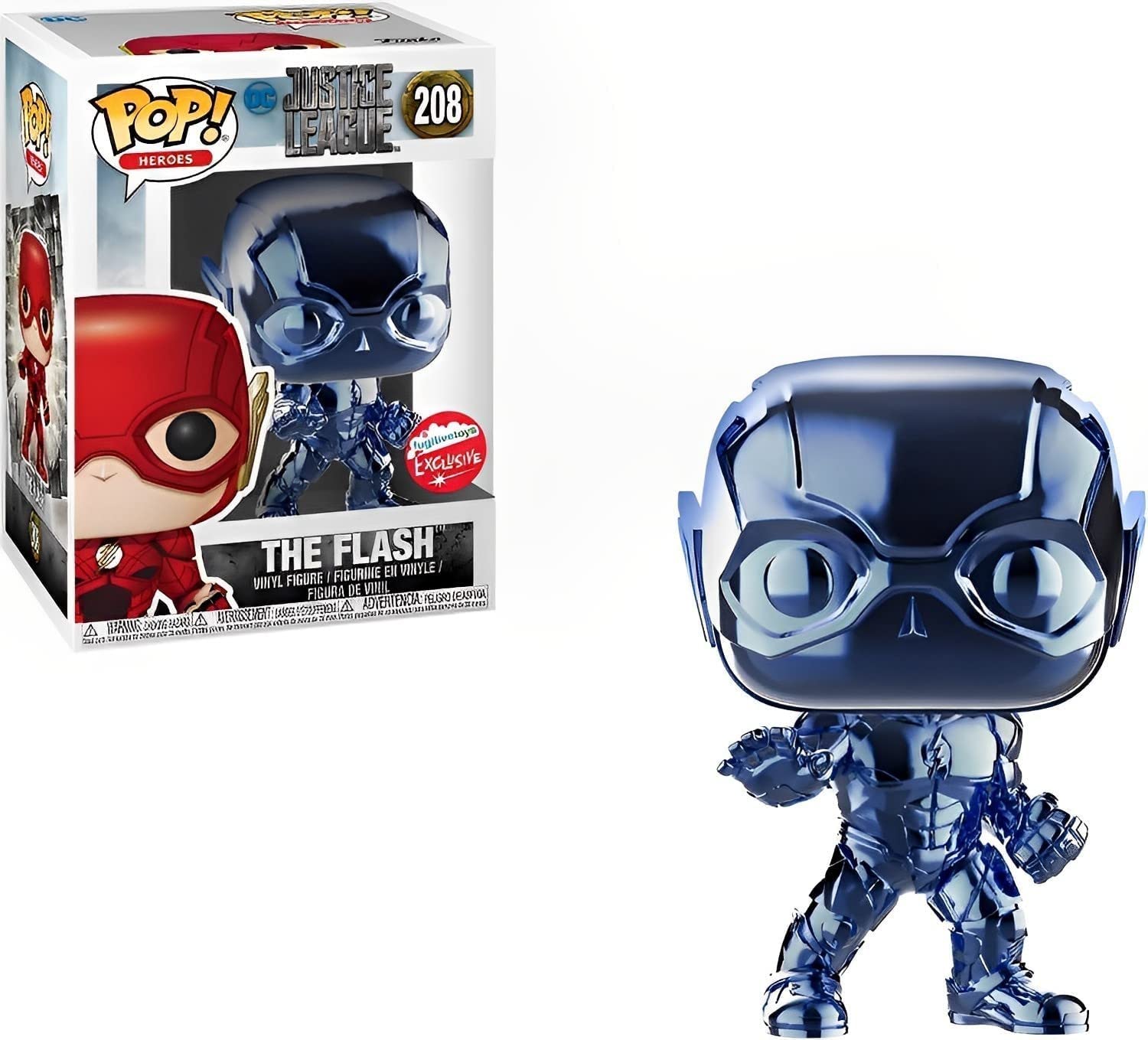 Justice League Movie - Flash Light Blue Chrome Pop! Vinyl