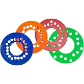 Wheel Bolt Pattern Measuring Tool, Lug Bolt Pattern Template Guides | 4, 5, 6 lug wheel patterns, Set of 4 wheel gauge tools, Quickly confirm rim bolt pattern for vehicle matching