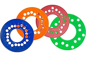 RIFATRIO Wheel Bolt Pattern Measuring Tool Set | 4 | 5 | 6 Lug Bolt Pattern Template(4pcs)