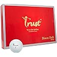 Trust Golf Ball Bison Series 2020 Model | Distance and Control to Break 90 | 3-Piece Urethane Cover with Reactive Core for Maximum Distance and Greenside Control | White/Yellow (12/48/100 Balls)
