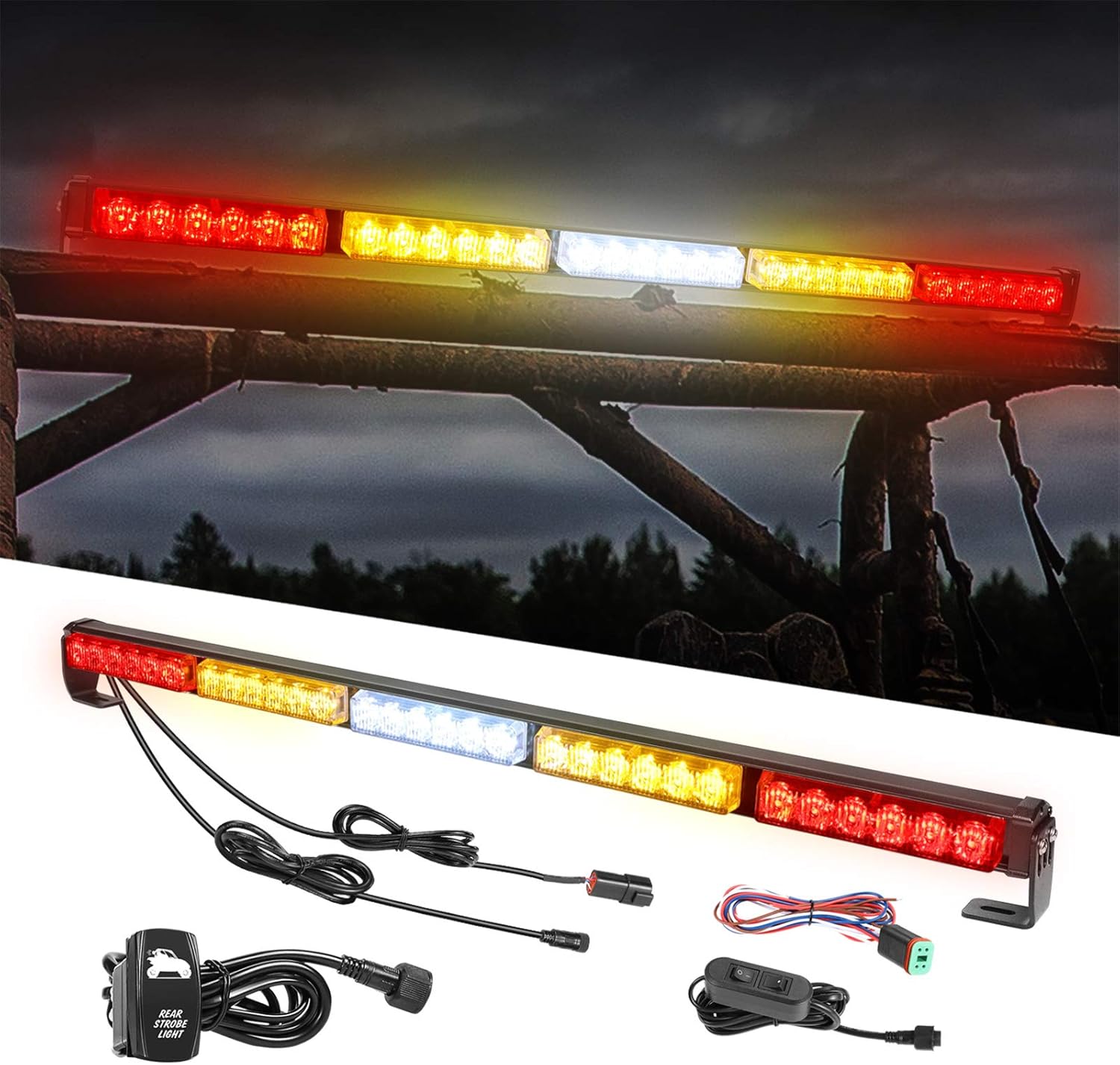 Trophy Truck 4x4 Chase Light Bar Auto Power Plus 30 Inch Rear LED Bar