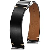 Getalia leather Watch Band Retro Oil Wax Leather,18mm 19mm 20mm 21mm 22mm Quick Release Foldover Clasp Watch Straps for Men and Women
