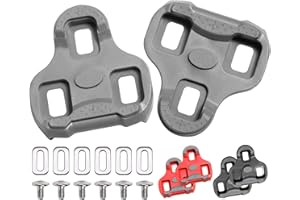 NAACOO Bike Cleats Compatible with Look KEO Cleats for Indoor Peloton Outdoor Cycling Road & Bicycle Clips Clipless Spinning Cycle Shoes.Top Power Transfer, Customizable Stability