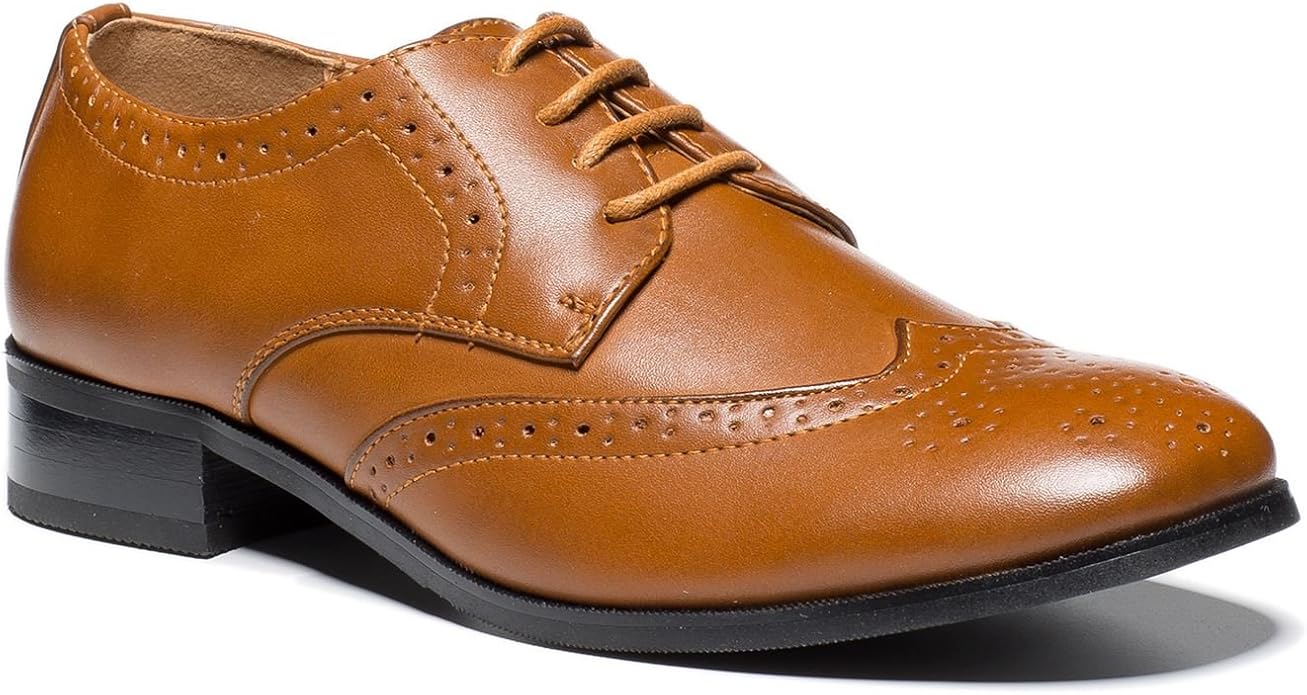 boys tan brogues