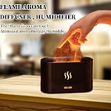 Elitecran Essential Oil Diffuser with Flame Effect 180ml Black view 4