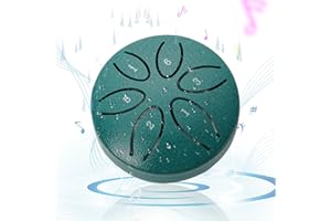 Rain Drum 3inch 6 Tone Carbon Steel Drum Ethereal Soothing Tongue Mini Rain for Outside When it Rains for Zen Education Medit