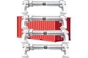 ROLOTIPPI 4 Pack 280mm Bridge Fitting Shipping Container Clamps for Sea Harbor Freighter and Rail Standard Shipping Container Connect Lock, Use to Connect Shipping Containers Together