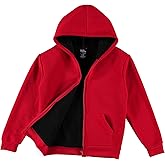 Quad Seven Boys Zip Up Hoodie - Cozy Sherpa-Lined Fleece Zip Up Hoodie - Casual Hooded Sweatshirt for Boys (Sizes: 8-18)