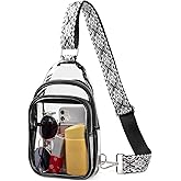 CLUCI Clear Bag for Stadium Events, Clear Crossbody Bag, Small Transparent Purses