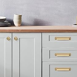 khtumeware 2 Pack Large Cabinet Knobs Champagne