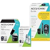 Accu-Chek Guide Glucose Monitor Starter Kit | Meter, 130 Test Strips, Softclix Lancing Device, 10 Softclix Lancets, Guide Control Solution