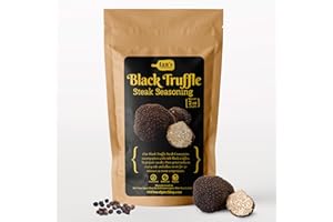 IAN's Truffle Seasoning (2oz) Steak Seasoning for Steakhouse Quality Crust - Also Great on Chicken, Poultry, Burgers & Meat - 100% Made in the USA - Black Truffle Salt, Truffle Gifts for Truffle Lovers