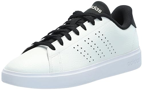 adidas Men's Advantage 2.0 Sneaker, Off White/Black/Black, 6.5
