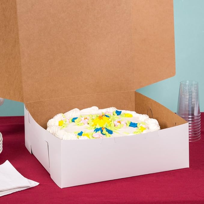 Lot of 10 Bakery or Cake Box WHITE 14x14x6 Review