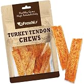 A Freschi srl&reg; All-Natural Turkey Tendon for Dogs, Sliced, 3.5 oz | USA-Sourced Turkey Tendons for Dogs, Low Fat Dog Treats with a Satisfying Chew and Premium Ingredients for Everyday Rewards