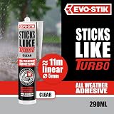 EVO-STIK Sticks Like Turbo CLEAR Adhesive 290ml All Weather Fast Setting view 2