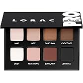 LORAC PRO Matte & Shimmer Eyeshadow Palette, Metallic High Pigmented, Mirror Compact