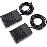 NORJIN 2 Pack Foot Switch, 10A 250VAC Nonslip Momentary Foot Pedal Switch SPDT NO NC with 6.5FT Cable