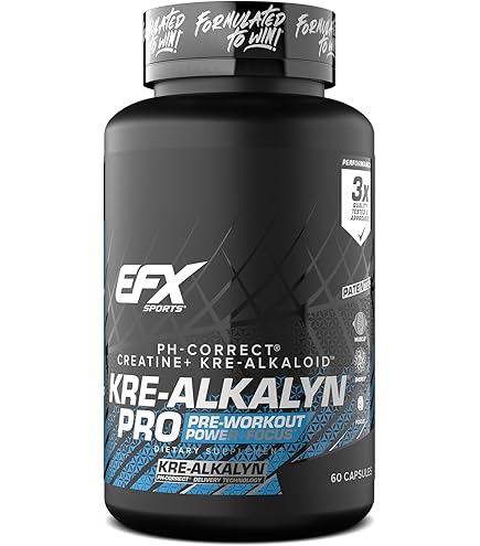 Amazon.com: EFX Sports Kre-Alkalyn Hardcore 120 Capsules : Health
