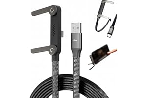 2-in-1 Invisible Holder Charger Cable – Fast Charging Cord with Built-in Phone Stand, Charging Cable 240W, Game-Changer & Dat