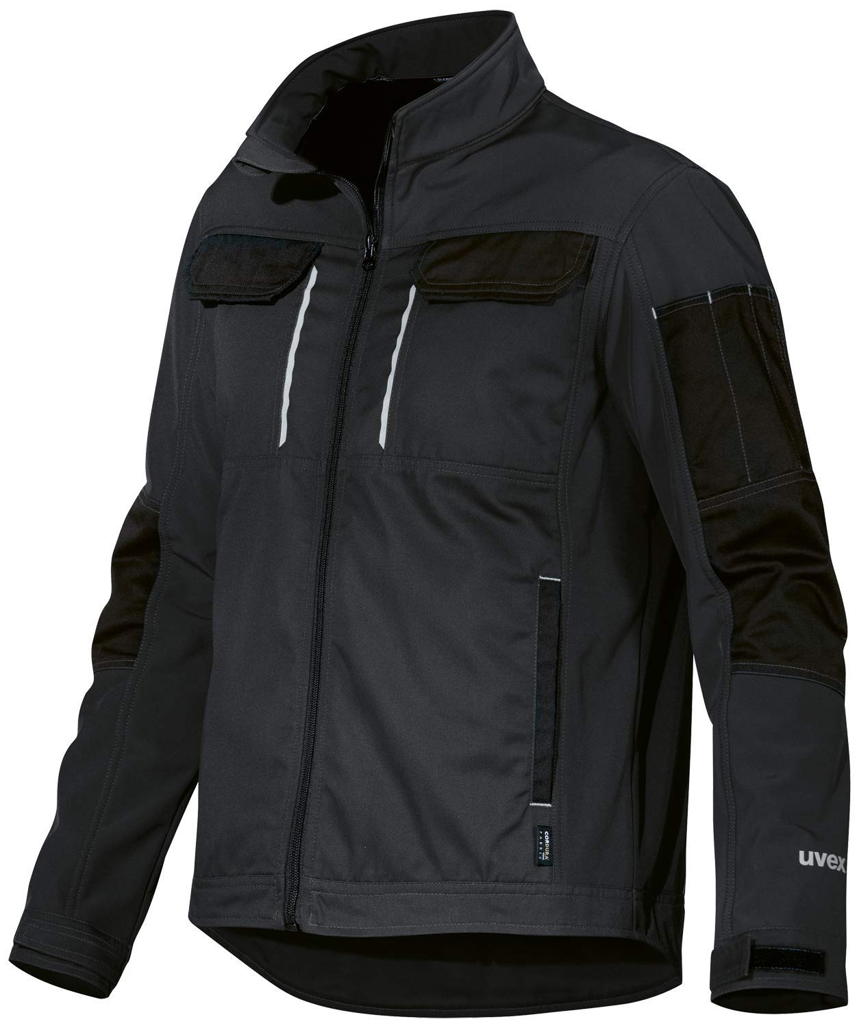 Uvex Tune-Up Softshell Work Jacket for Men, Breathable and Water-repellent