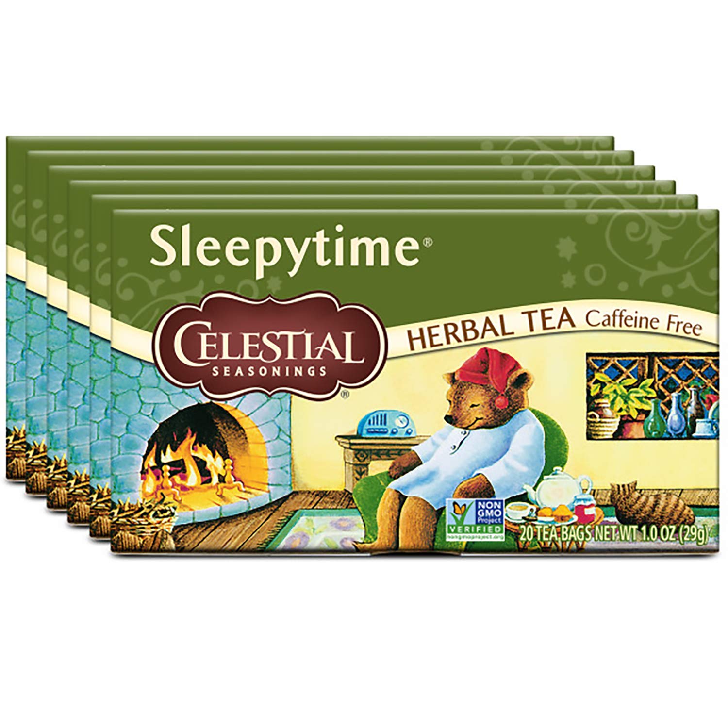 Celestial Seasonings Herbal Tea, Sleepytime, 20 Count (Pack of 6) : Herbal Teas : Grocery & Gourmet Food