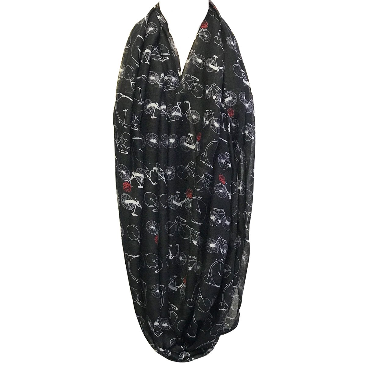 Wrapables Lightweight Vintage Bicycle Infinity Scarf Wrapables Lightweight Vintage Bicycle Infinity Scarf