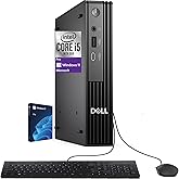 Dell Pro Micro QCM1250 MFF Intel i5-14500T, 16GB DDR5 RAM, 512GB SSD PCIe, WiFi 6E + BT, RJ-45, DisplayPort, Wired Keyboard & Mouse, 3YR Wty, Windows 11 Pro, AI Mini Business Desktop - Black