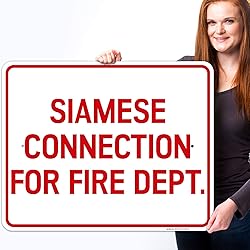 Siamese Connection for Fire Dept. Sign, 24x30