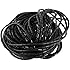 Copapa 21M 68 Ft PE Black Polyethylene Spiral Wire Wrap Tube PC Manage Cable 6mm 1/ 4'' for Computer Cable, Car Cable (Dia 6MM-Length21M, Black)