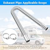 URAQT 25mm Stainless Steel Parking Heater Exhaust Pipe 60cm 300cm 200cm 120cm view 6