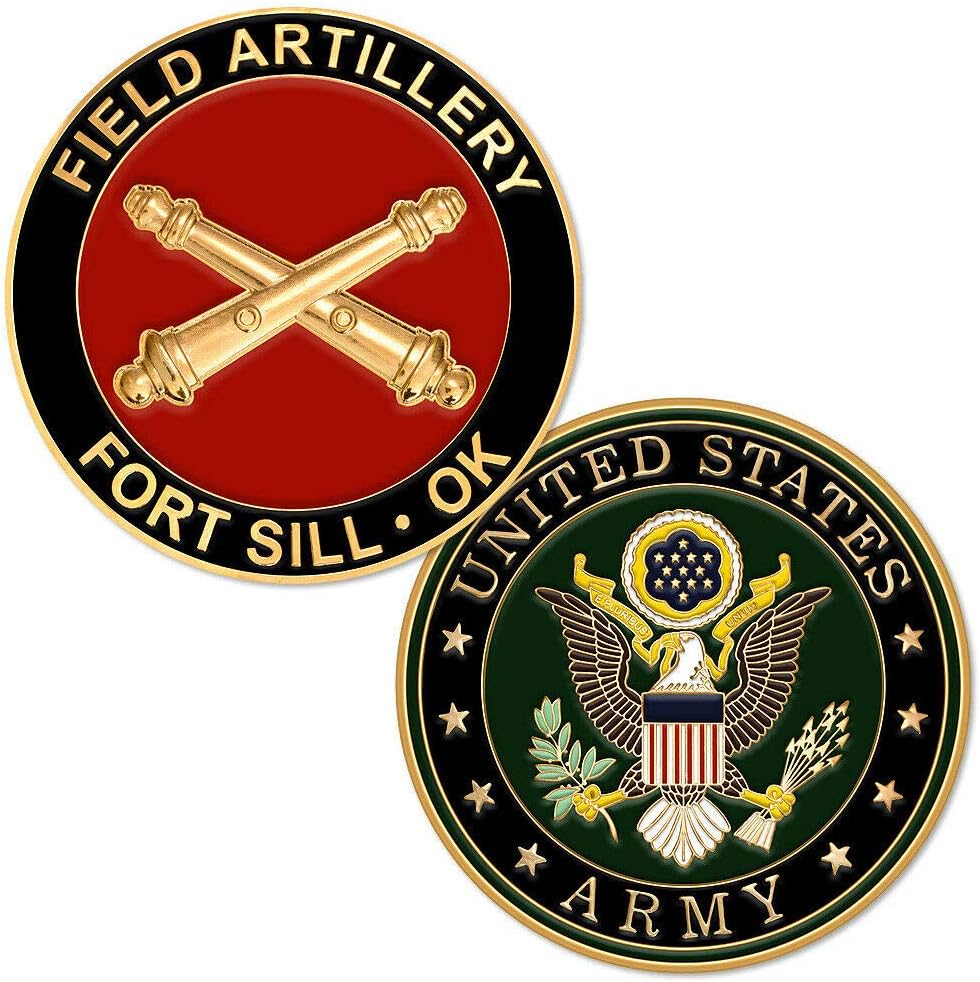 Amazon.com: U.S. Army Field Artillery, Fort Sill, OK Challenge Coin: Toys &  Games