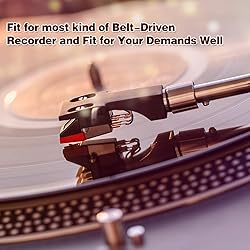 5 Pieces Turntable Belt with 5 Pieces Record Player