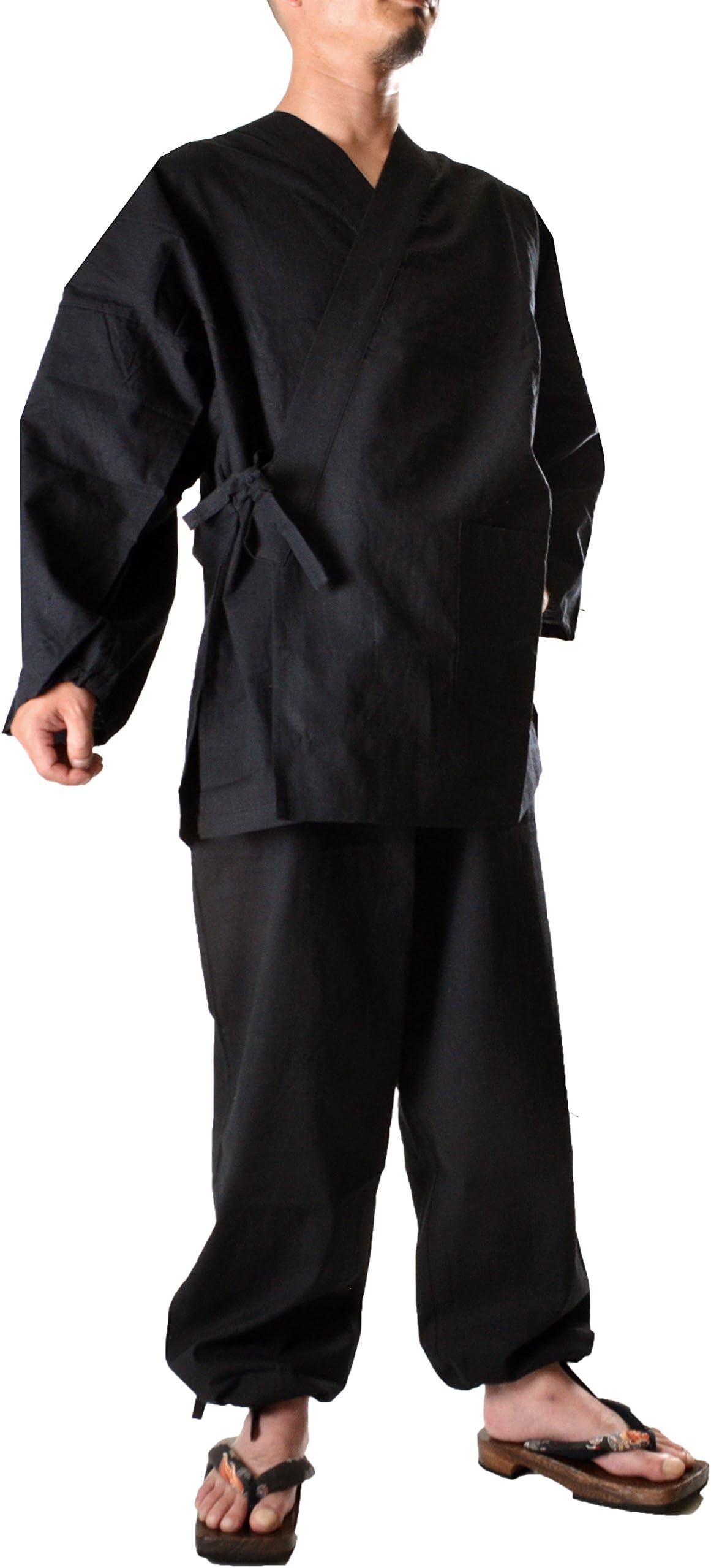 Japanese Kimono Robe Karate Samurai Ninja Samue LL Japan Anime Mt.fuji
