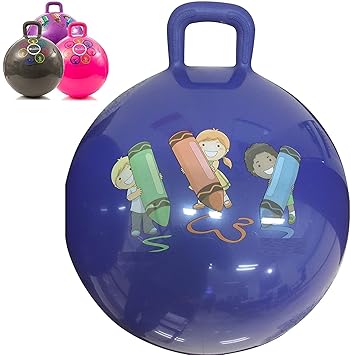 Jumix Inflatable Hopper Ball for Kids ( Hip-Pity Hop Ball, Hopping Ball, Bouncy Ball with Handles, Sit & Bounce, Kangaroo Bouncer, Jumping Ball )