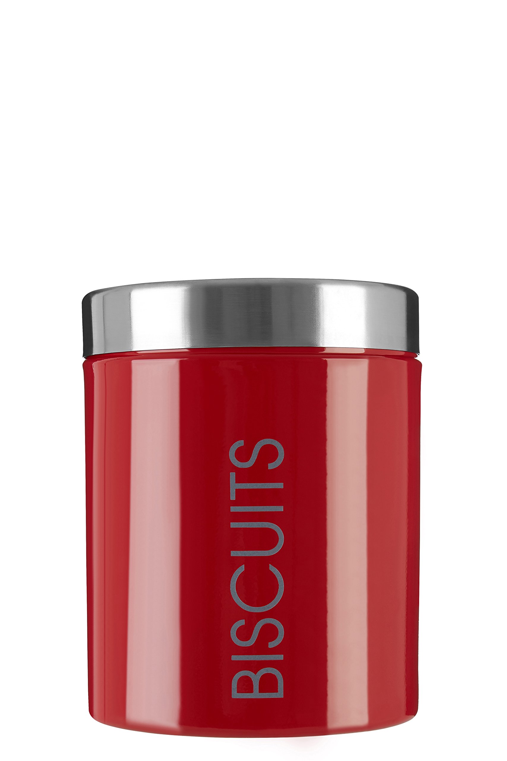 Premier Housewares De Lis Kitchen Roll Holder, Cream Metal, Red