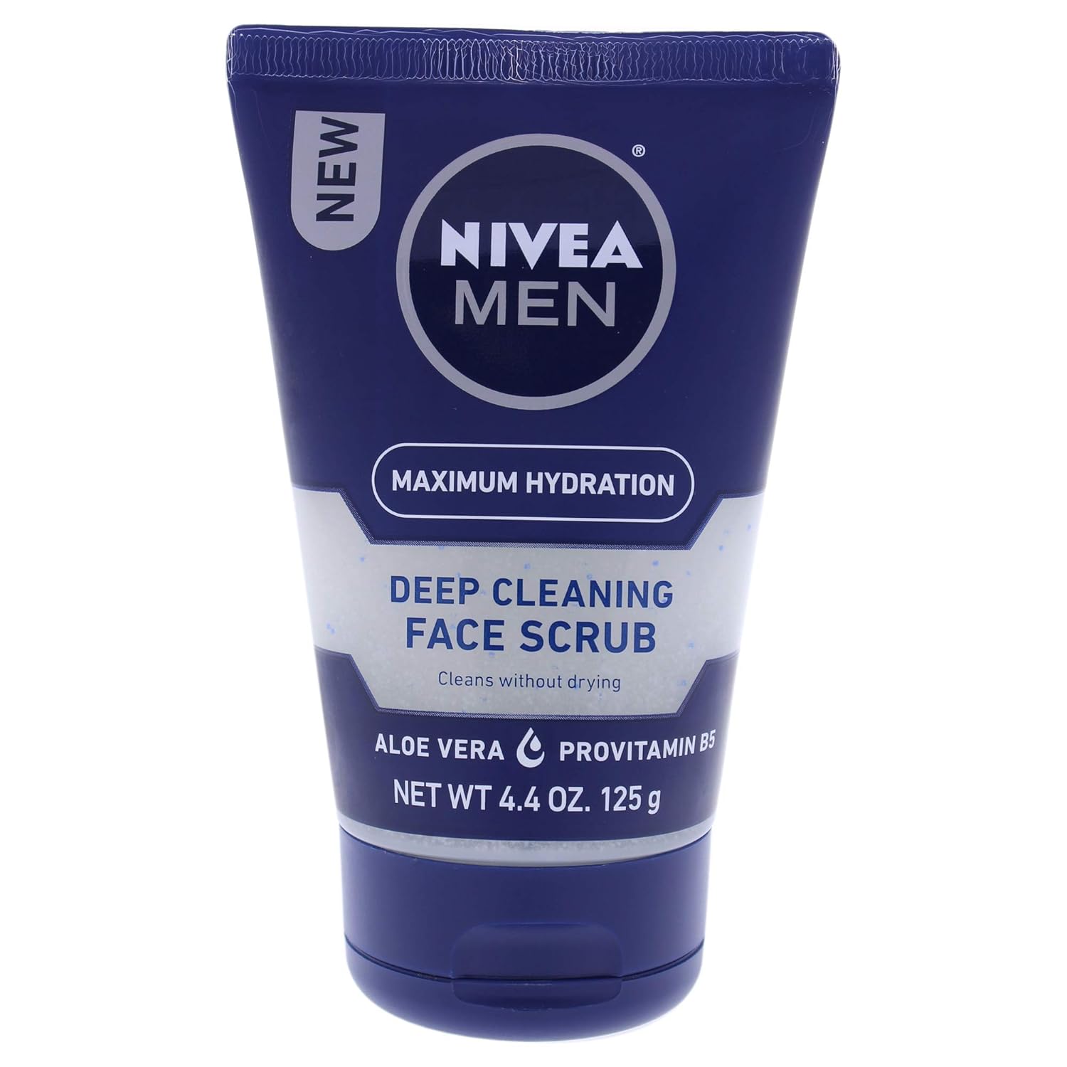 Nivea Men Maximum Hydration Deep Cleaning Face Scrub - Cleans without drying, contains Pro-vitamins - 4.4 oz Tube, Pack of 3: Beauty